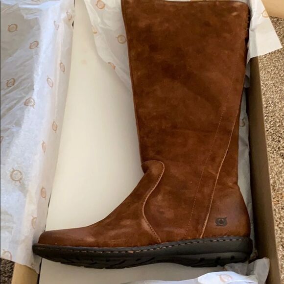Born Caladium Tall Brown Suede Boots - Picture 2 of 3